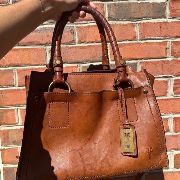 Frye brown 2 way Leather Bag - Picture 2 of 6